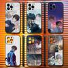 L-Затерянный в C-Облаке для iPhone 17,16,15,14,13,12,11,Air,X,XR,Pro,Max,Plus Черный Мягкий Силиконовый Чехол
