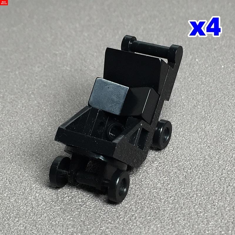 MOC Кубики Детская коляска люлька для младенцев подставка для бутылочки Обучающие Строительные Блоки Игрушки для Детей Девочек Подарок