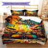 Name Custom Drum Pattern Bedding Set Quilt Cover Pillowcase Home Decor Gift (1 * duvet cover + 2 * pillowcase, without core)