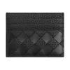 Bottega Veneta Плетеный Кожаный Держатель для Карт Мужские Аксессуары Черный 795612V63U21000