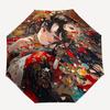 1pc Anime Character Outdoor Umbrella - Automatic Opening/Closing, Portable 3-Fold Design, 8-Bone Iron Frame, Perfect Gift for Fans, Travelers, Da