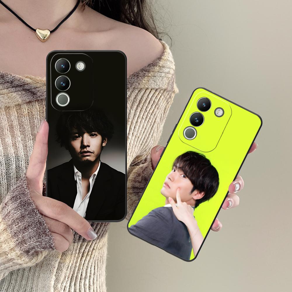Akaso Eiji Матовый ТПУ Чехол для Мобильного Телефона для VIVO Y77 76 75 74 73 72 58 56 55 51 50 38 36 Y19 Y18 Y03 Y01 5G Цветной Чехол