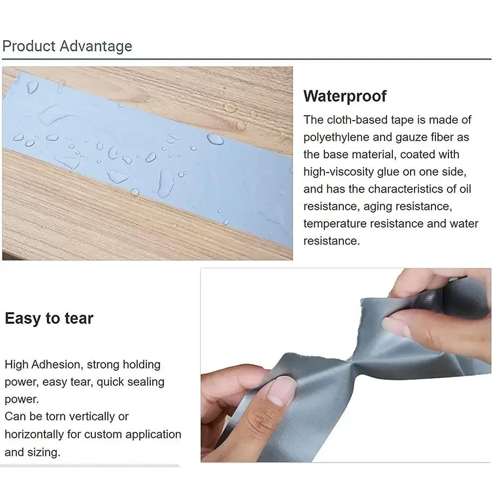 Super Sticky Cloth Duct Tape Carpet Binding Floor Heavy Duty Waterproof Industrial Adhesive Tape Repair Bundles