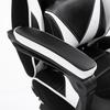 Ergonomic Gaming Chair Comfortable Office Chair With Footrest Headrest And Lumbar Cushion Adjustable Height Black And