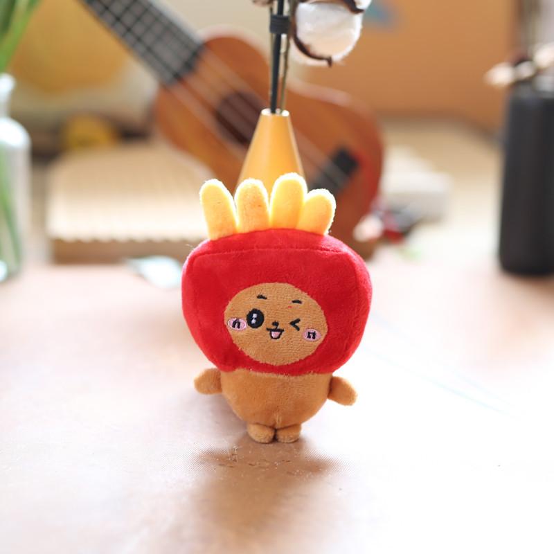 Милая милая маленькая восьмерка плюшевая игрушка-подвеска трансформируется в картофель фри, морского леща, сумку яки подвесное украшение брелок кукла