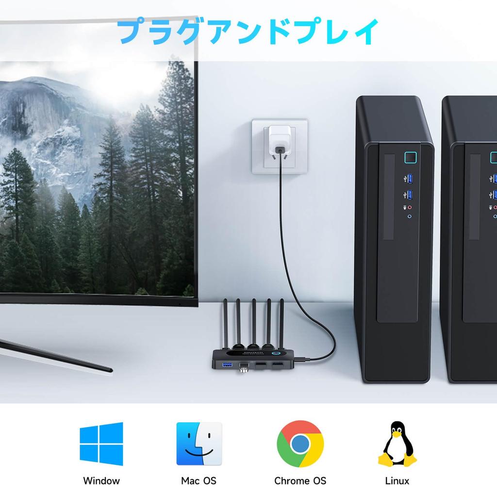 KVM-переключатель RSHTECH USB-переключатель (RSH-A301) с HDMI 4K@60 Гц, 4 портами USB 3.0, для 2 ПК, клавиатуры, мыши, принтера и 1 HD-монитора. Включает 2 HDMI