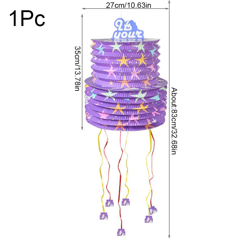 1 шт., пиньята с радужным единорогом на день рождения, милая лошадь, конфетный подарок, игрушка-пината для детей, сувениры на первый день рождения, декор для детского душа