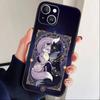 Чехол для телефона "Солнечная Лиса" для iPhone 17 16 15 14 13 12 Max Plus Силиконовый Черный Чехол