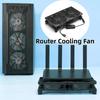 DC 5V Router Cooling Stand Protective Net USB Radiator Base Router Cooling Fan PC Cooling
