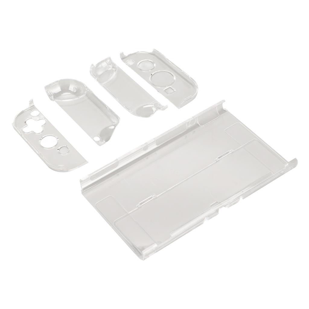 Clear Game Console Case Split Dockable Shockproof Gamepad Protective Shell for Switch OLED 2021 for