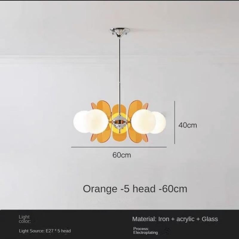 Круглая люстра Magic Beans Подвесная лампа Креативная винтажная стеклянная лампа Столовая Домашняя кухня Островное освещение