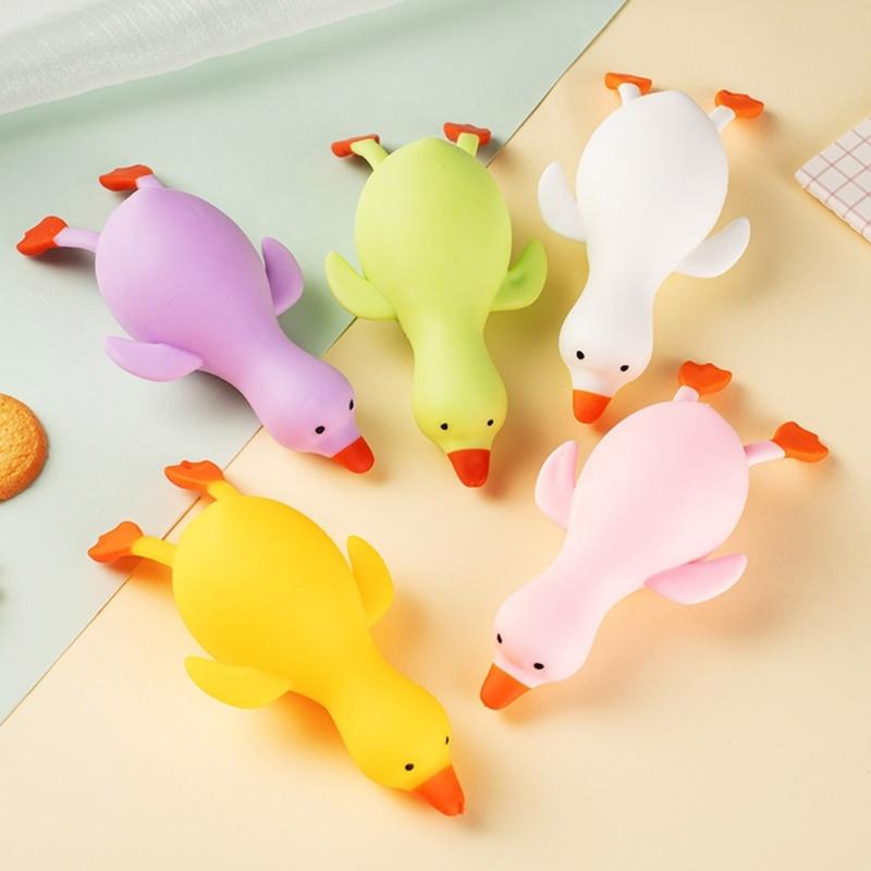 Adorable Duck Shaped Adorable Sensory Toy For Stress Anxiety Relief Safe Durable Silicone Material Kids Adults Gift