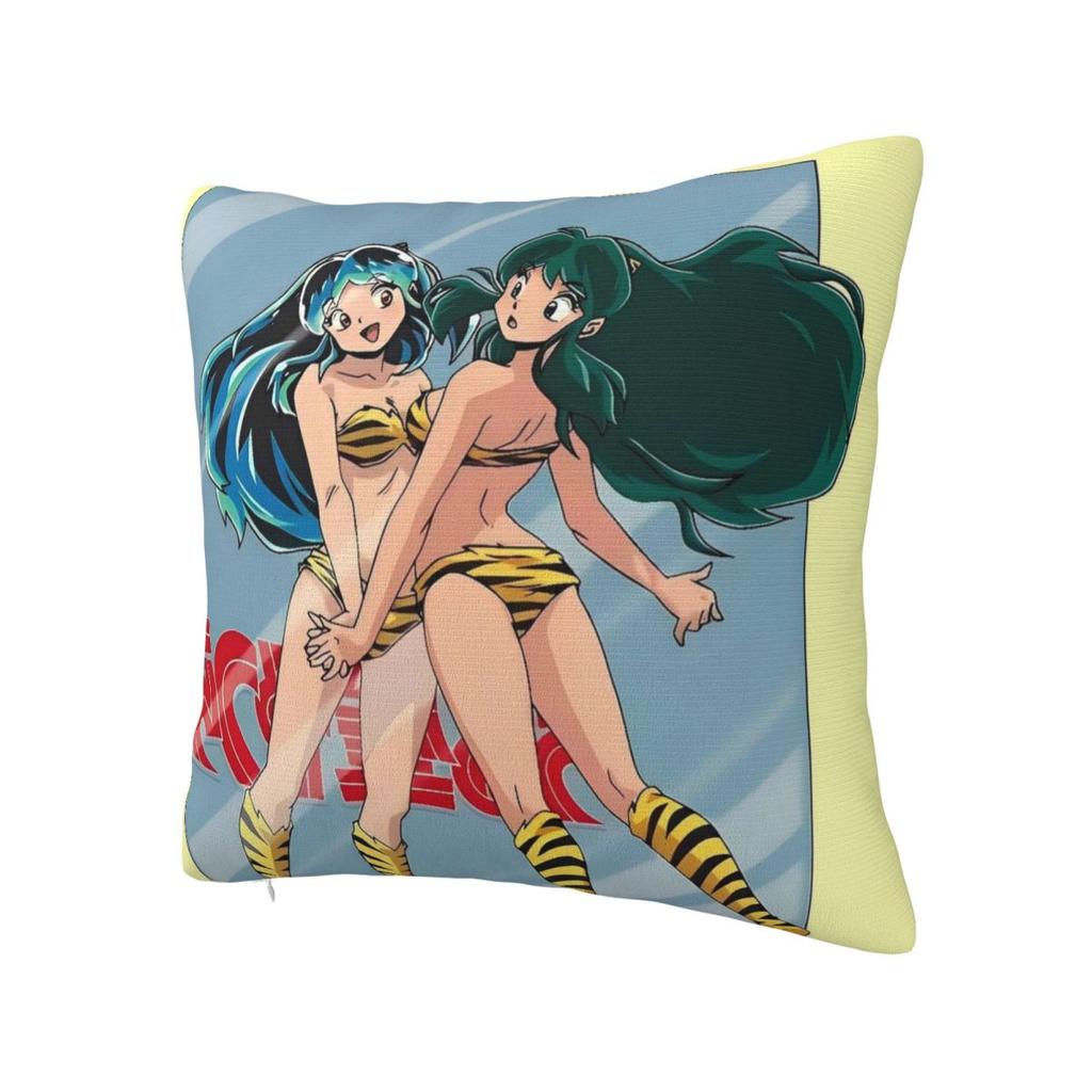 Pillow Cover Anime Urusei Yatsura Graphic Cushion Cover Novelty Pillow Case For Office Car Home Decorative Pillowcases