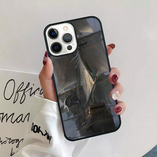 Чехол для телефона с пиратским кораблем, парусник, задняя крышка для iPhone 17 Air 16 15 14 13 11 12 Pro Max PlusS Shell Coque