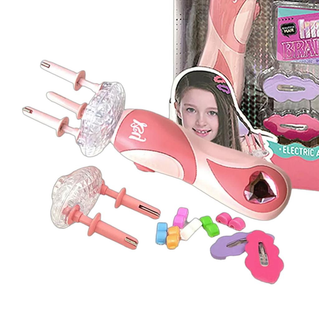 Electric Hair Braiding Machine Set with Hair Clip Creative Hairstyle Braider Twister Quick Braiding Tool Children Favor