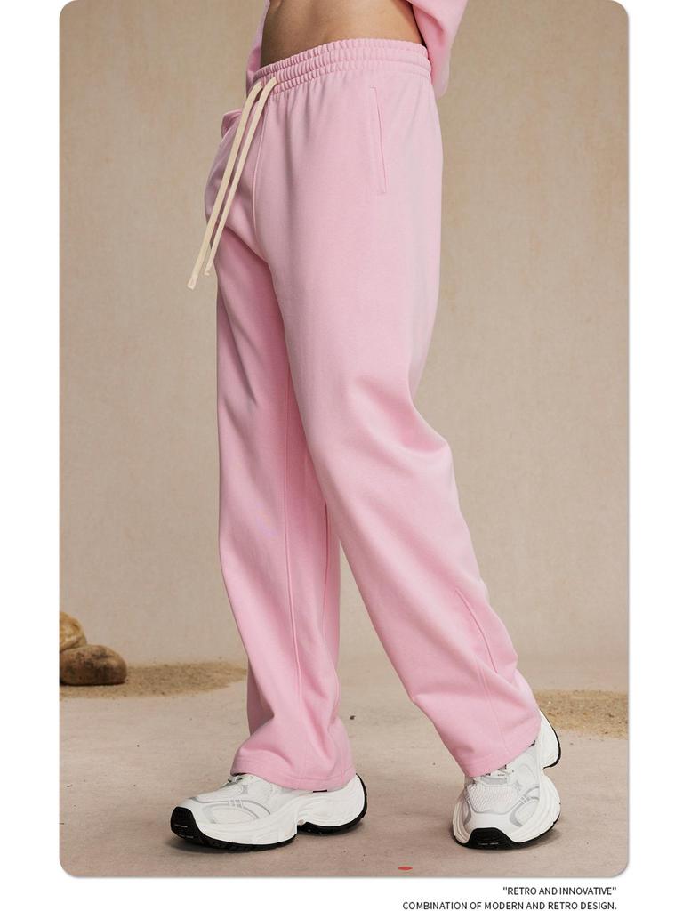 Men's Trendy Autumn 2024 Terry Micro-Flared Casual Sweatpants - 430g