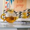 Чайник стеклянный Teabloom с дизайном короны, для плиты и микроволновой печи, со съемным стеклянным заварником для рассыпного чая и чашкой. Чайные сервизы