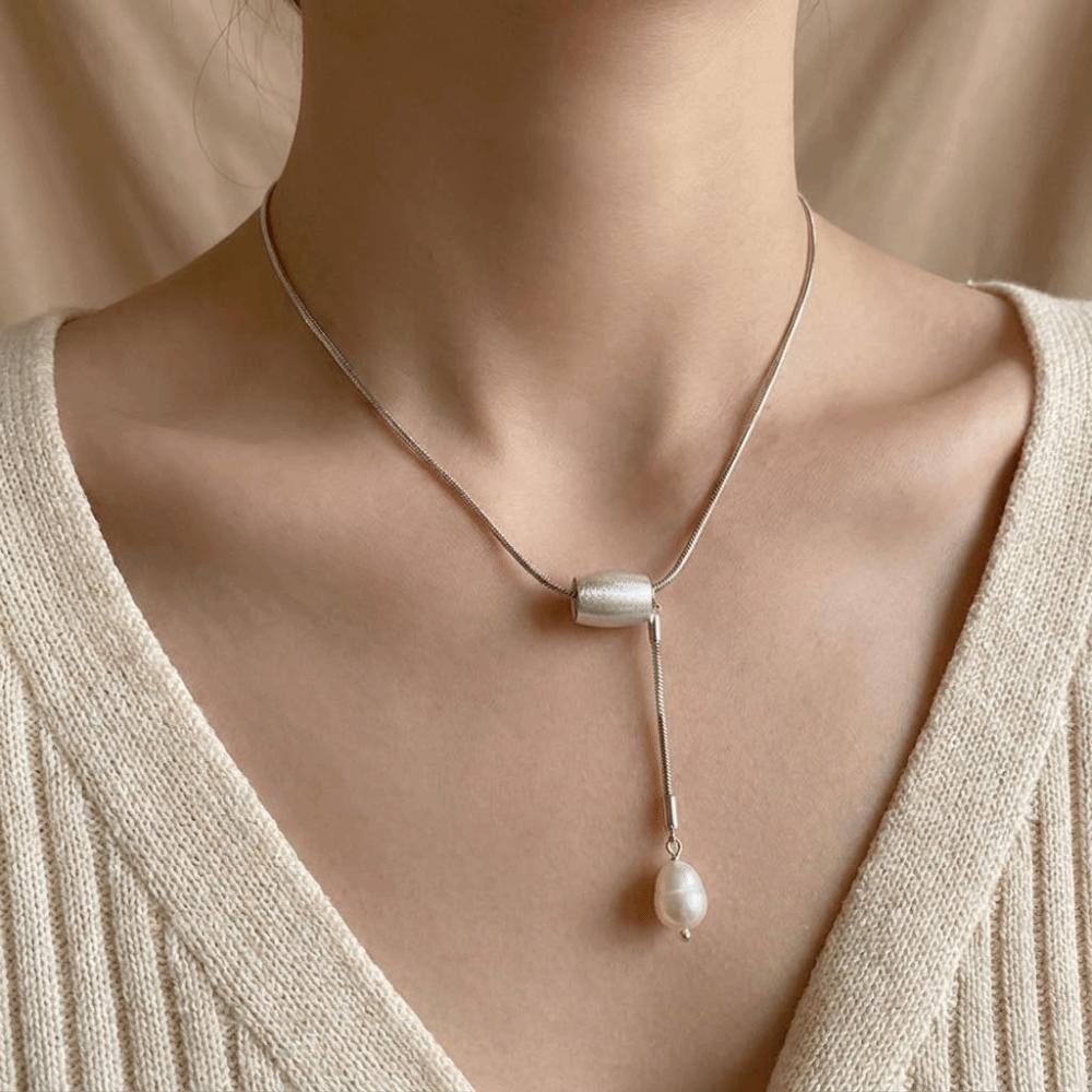 Adjustable Length Rope Clavicle Chain Zinc Zinc Alloy Heart Pendant Necklace Y2K Water Drop Necklace Party
