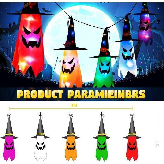 Fantômes lumineux à suspendre - AIMOONSA - Fantôme à suspendre - Tissu polyester imperméable - Léger - Pour extérieur