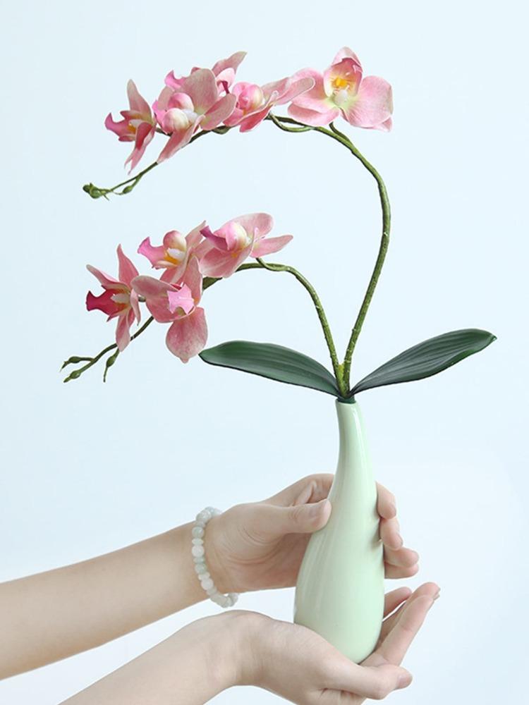 2 шт. 46 см настоящие латексные бабочки орхидеи Флорес искусственные цветы фаленопсис для украшения дома на свадьбу ко Дню святого Валентина