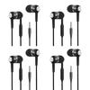 1/2/3/4Pcs Universal 3.5mm Wired Headphones Sport Earbuds with Bass Phone Earphones Stereo Headset with Mic volume control