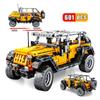 601 Pcs New Pull Back Car Off-road Vehicle City Creative Building Blocks Education Bricks Creative Toys for Children As Gift