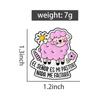 EL SEÑOR ES MI PASTOR Enamel Pins Pink Sheep Bible Quotes Brooches Lapel Badge Cute Cartoon Faith Jesus Jewelry Gift for Friends
