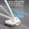 Floor Brush Pressable Strong Decontamination 90 Degree Rotation Effortless Cleaning Removable Window  Sponge Cleaning Brush for Kitchen