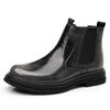 Уличные ботинки челси, модная мужская повседневная обувь без застежек, удобные мужские ботильоны из искусственной кожи, обувь для отдыха и прогулок