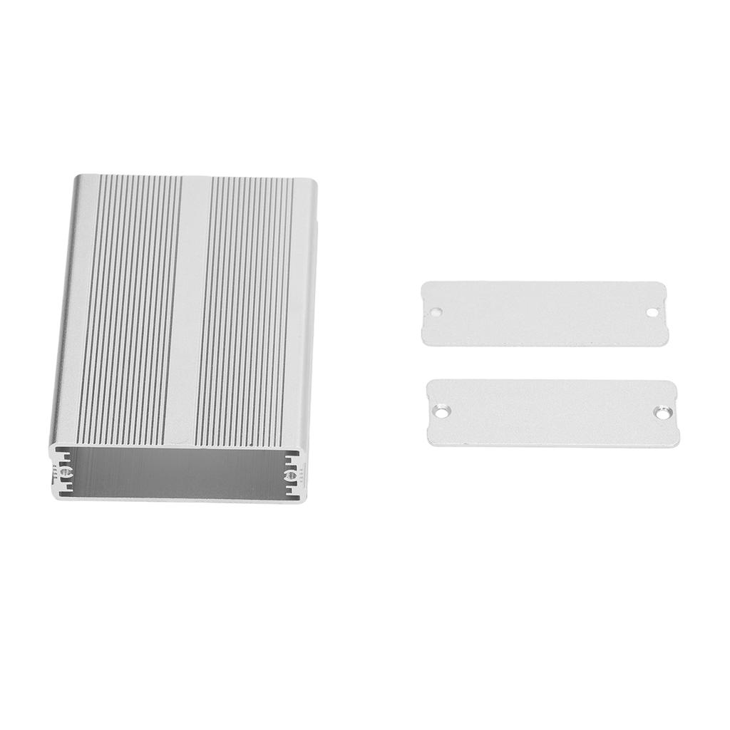 Aluminium Electric Box Waterproof Junction Enclosure Case Integrated for DIY Silver 24x69x100mm