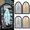 Halloween Ghost Mirror Night Light Halloween Spooky Scary Ghosts Table Mirror LED Ghost Hologram Mirror Decorations