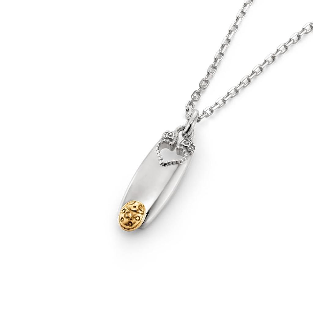 TV Anime Bizarre Golden Feature Necklace Silver Unisex Accessory Jewelry Popular Gift for Men and Women [U-Treasure] "JoJo's Adventure Wind" "Giorno