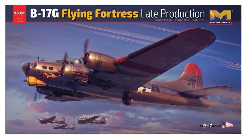 Пластиковая модель бомбардировщика HK Model US Air Force Flying Fortress B-17G HMK01E030 1/32