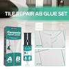 Tools for Repairing Cracks Dents Tile Repair Paste Tile Repair AB Glue Set Ceramic Repair Paste