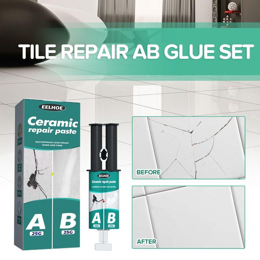 Tools for Repairing Cracks Dents Tile Repair Paste Tile Repair AB Glue Set Ceramic Repair Paste