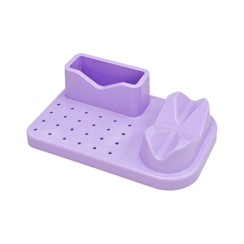 Grinder Rack Manicure Storage Box Plastic Portable Nail Art Tools Holder Tool Organization