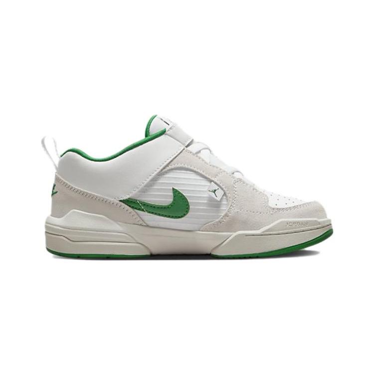 Jordan Stadium 90 Slip Resistant Cushioning Low top Kids Lifestyle Shoes White Green Kids' DX4398-103