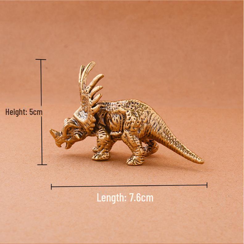 Юрский спинозавр динозавр латунный орнамент - креативный металлический настольный декор подарок