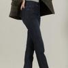 Bang Bang Women S Boa Fur Lycra Bonded Denim Navy