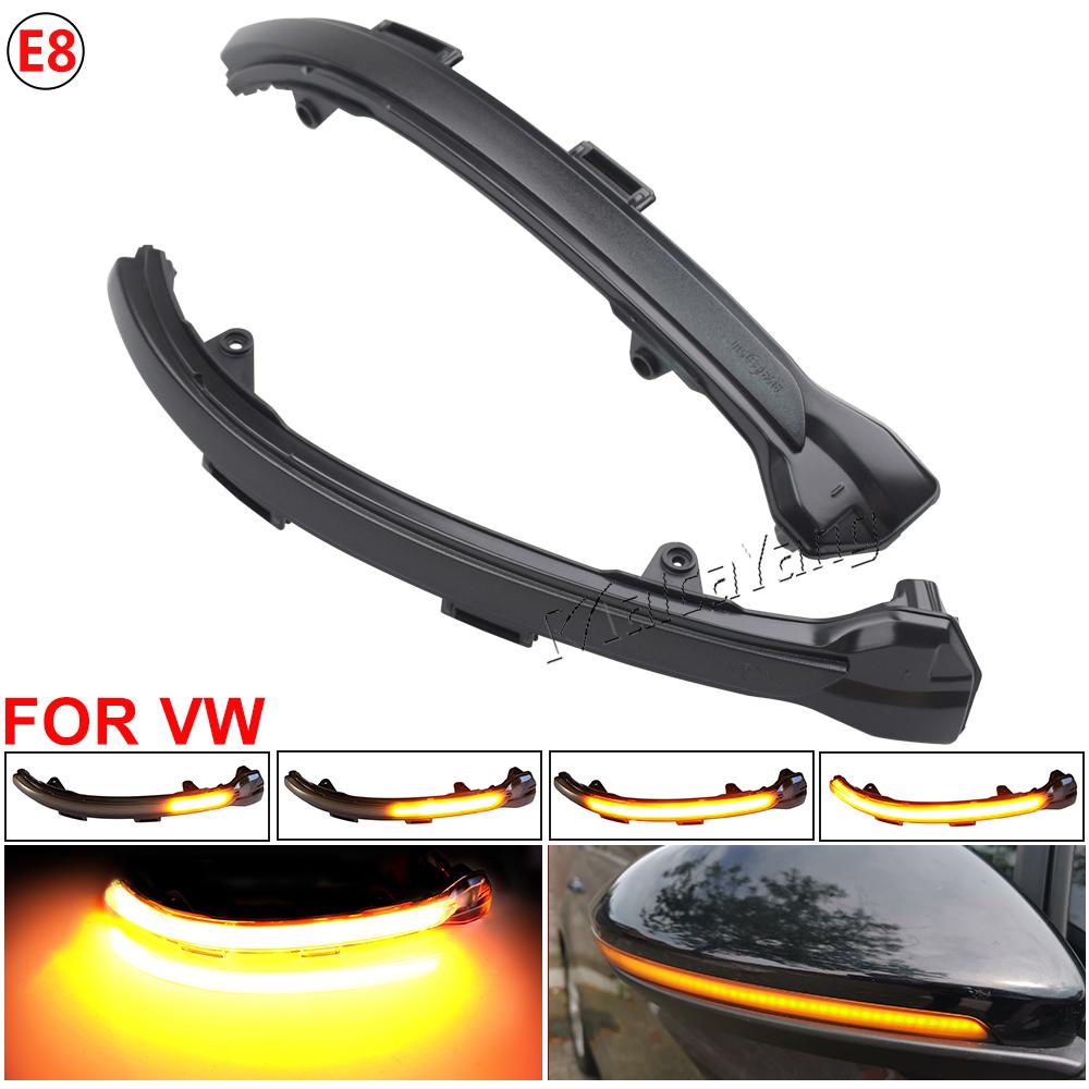 For VW Golf 7 VII MK7.5 JETTA MK7 Touran Dynamic Turn Signal LED Side Wing Rearview Mirror Indicator Blinker Sequential Light
