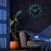 3D Luminous Wall Clock Navy Blue