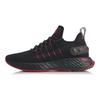 Li Ning Cloud 6 Element Универсальные Нескользящие Легкие Низкие Беговые Кроссовки Мужские Черно-Красные ARHQ001-2