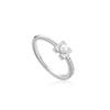 ANIA HAIE Pearl Modernist 925 Silver Ring R054-01H