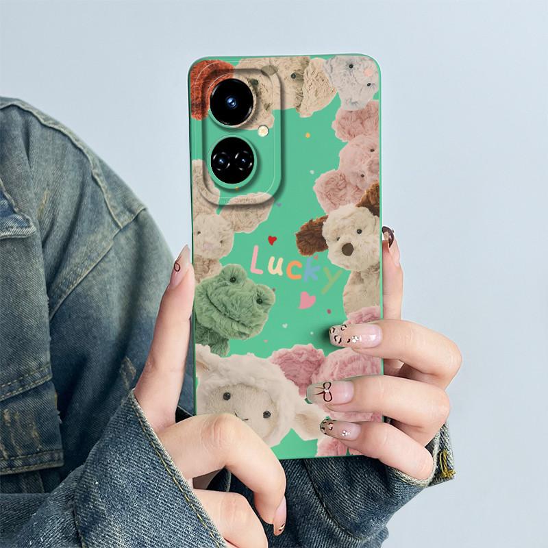 For Tecno Camon 19 CI6n / 19 Pro CI8 Phone Case Cover Silicone Sweet Painted Shell Cartoon Funda Printed Protective Casing Coque