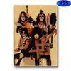 Винтажная жестяная вывеска группы KISS Хэви-метал Декор для музыкальной комнаты