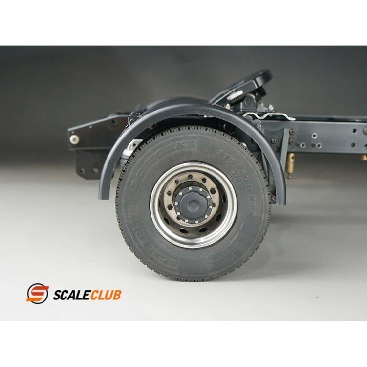 Rc Scaleclub 1/14 Single Axle Fender Trailer Truck Dump Truck Model For Tamiya Lesu For Scania Man Actros Volvo Car Parts