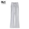 Baleno S&K Women's Casual Flared Wide-Leg Pants