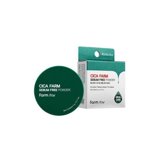 Farmstay Cica Farm Sebum Free Powder Oil Control & Pore Blurring Powder 5g