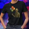 T-Shirt Frauen Zombie Mit Luftballons Motiv Baumwolle Größe S Bis 3XLWird In Neuem Fenster Oder Tab Geöffnet