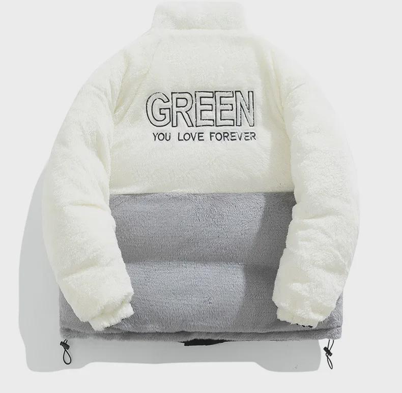 Куртка унисекс из овчины и хлопка: Стильный, двухсторонний, мягкий и толстый для зимы